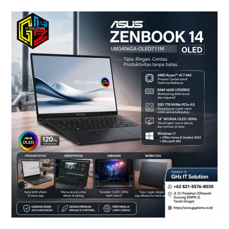 ASUS Zenbook 14 OLED UM3406GA-OLED7111M