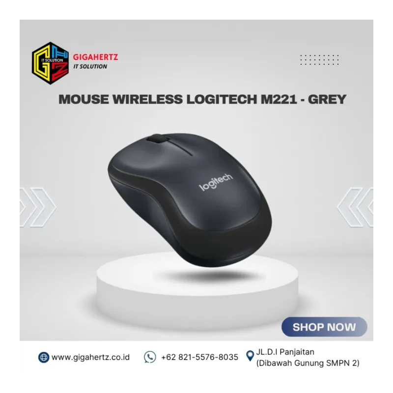 Mouse Wireless Logitech M221 - Grey