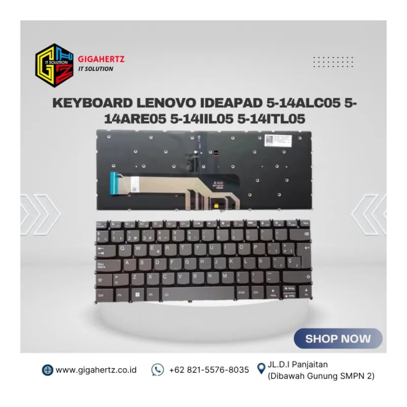 Keyboard Lenovo IdeaPad 5-14ALC05 5-14ARE05 5-14IIL05 5-14ITL05