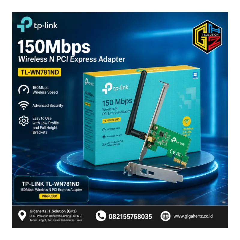TPLink TL-WN781ND 150Mbps Wireless N PCI Express Adapter