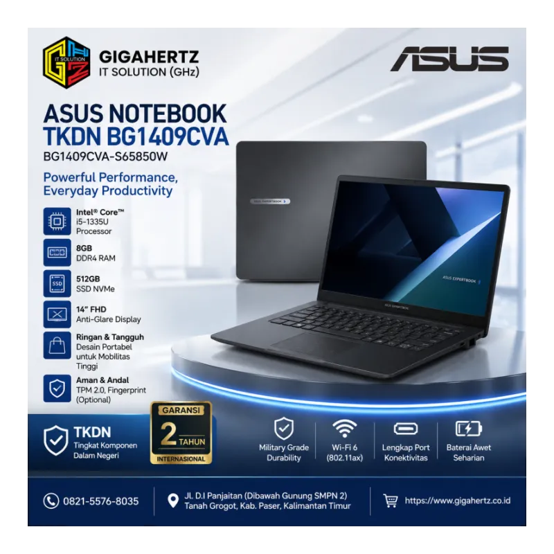 ASUS Notebook TKDN BG1409CVA i5 8GB 512GB