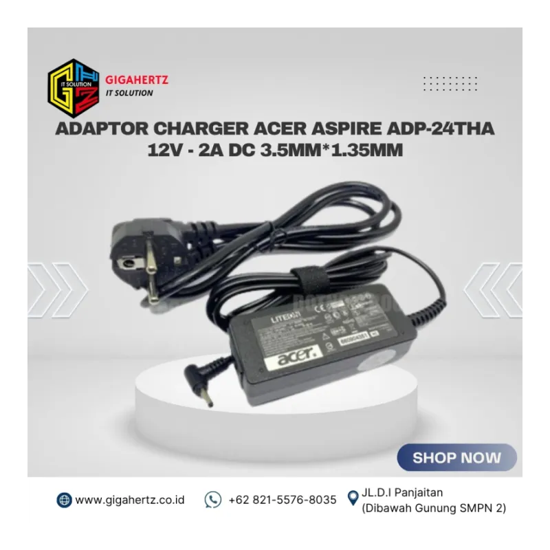 Adaptor Charger Acer Aspire ADP-24THA 12V - 2A DC 3.5mm*1.35mm