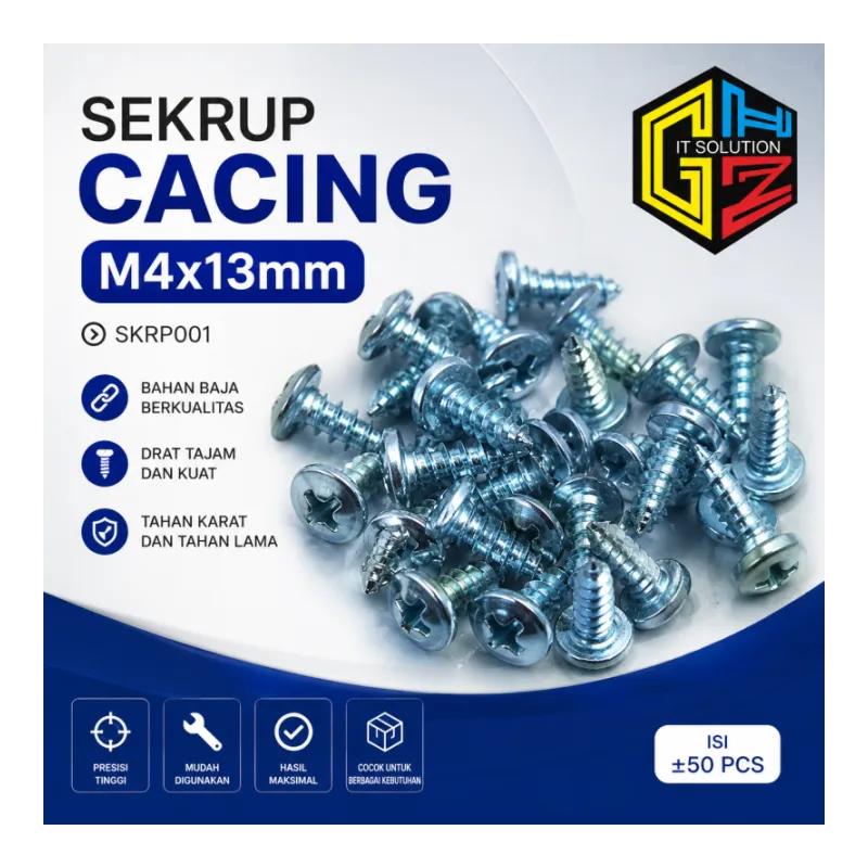 SEKRUP CACING M4x13mm