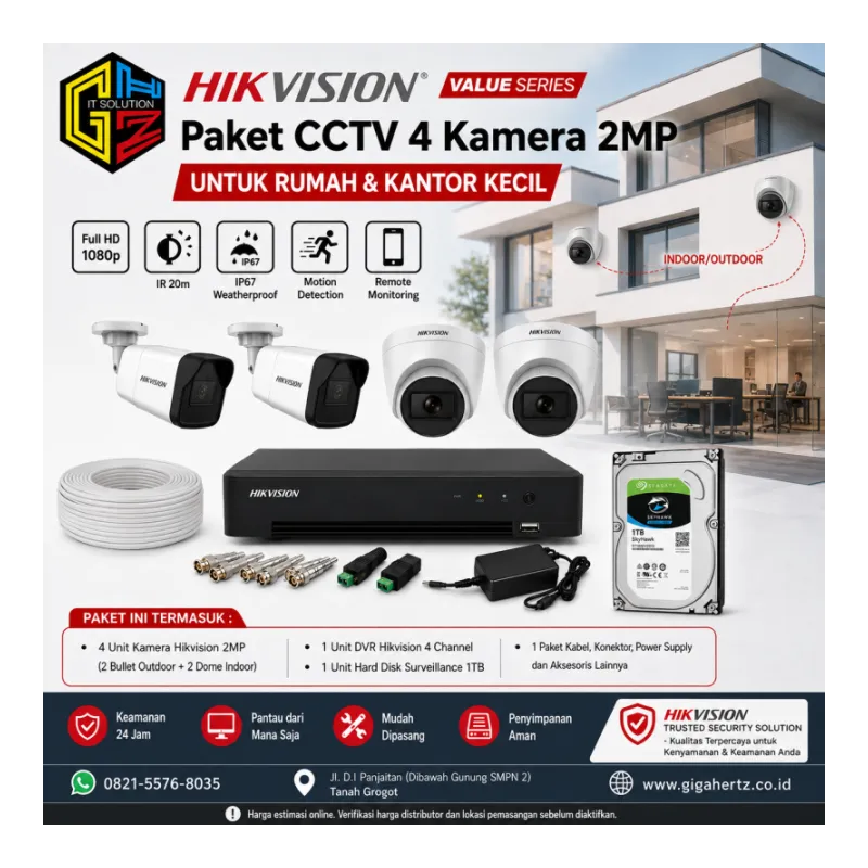 Hikvision Value 4 Kamera 2MP