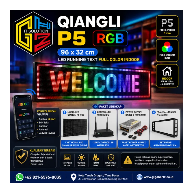 Qiangli P5 RGB 96x32 cm