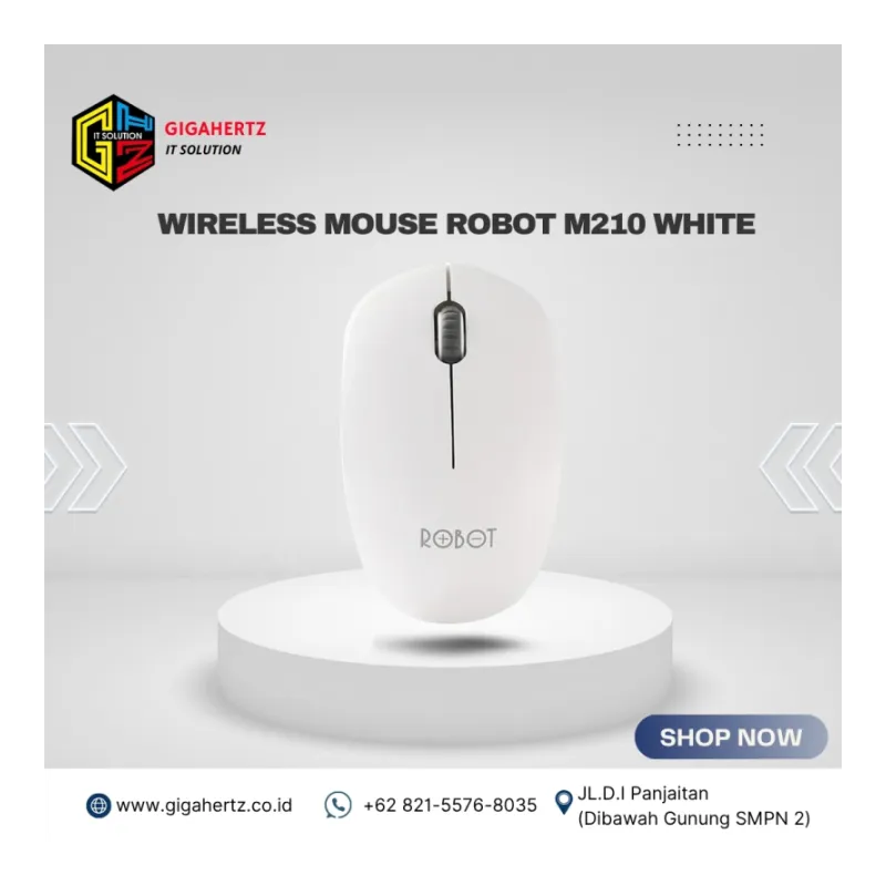 WIRELESS MOUSE ROBOT M210 WHITE