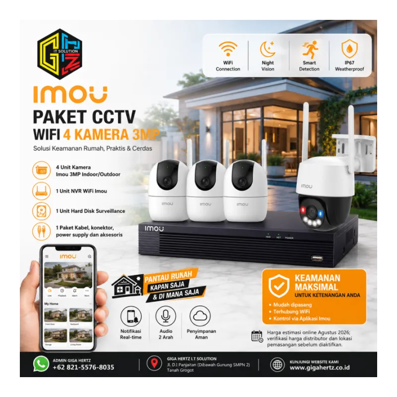 Imou WiFi 4 Kamera 3MP