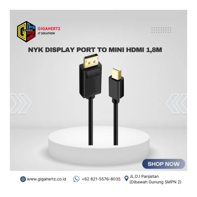 NYK Display port to Mini Hdmi 1,8M