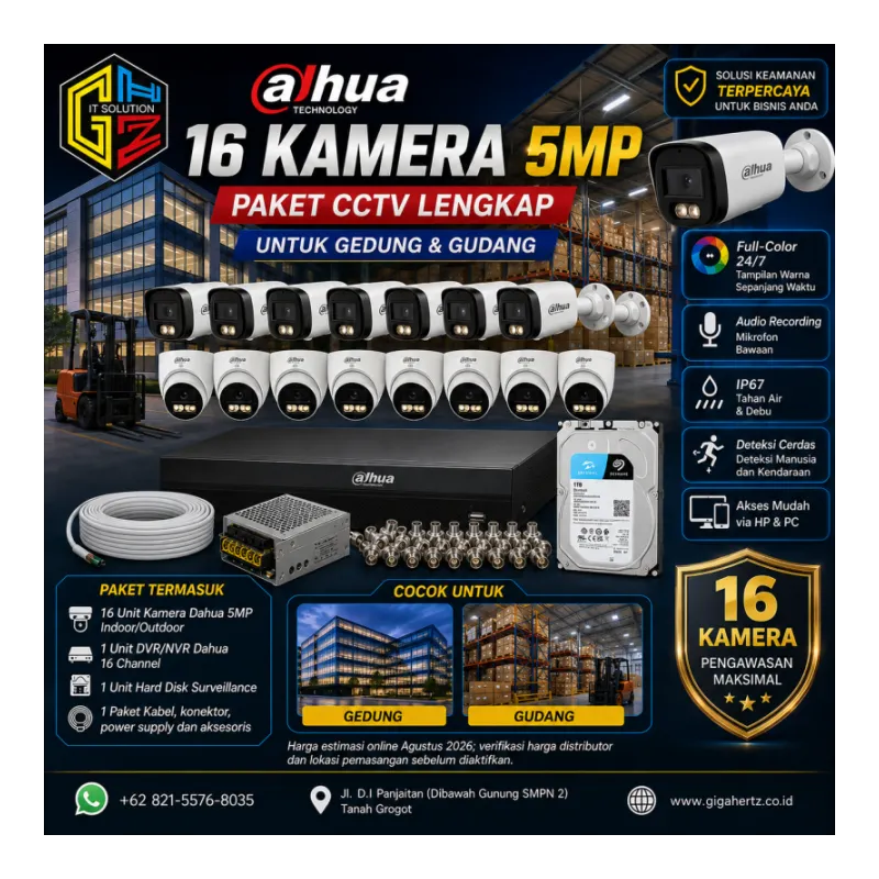 Dahua 16 Kamera 5MP