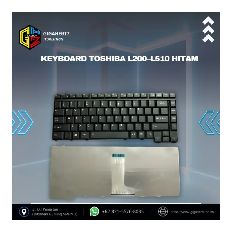 Keyboard Toshiba L200–L510 Hitam