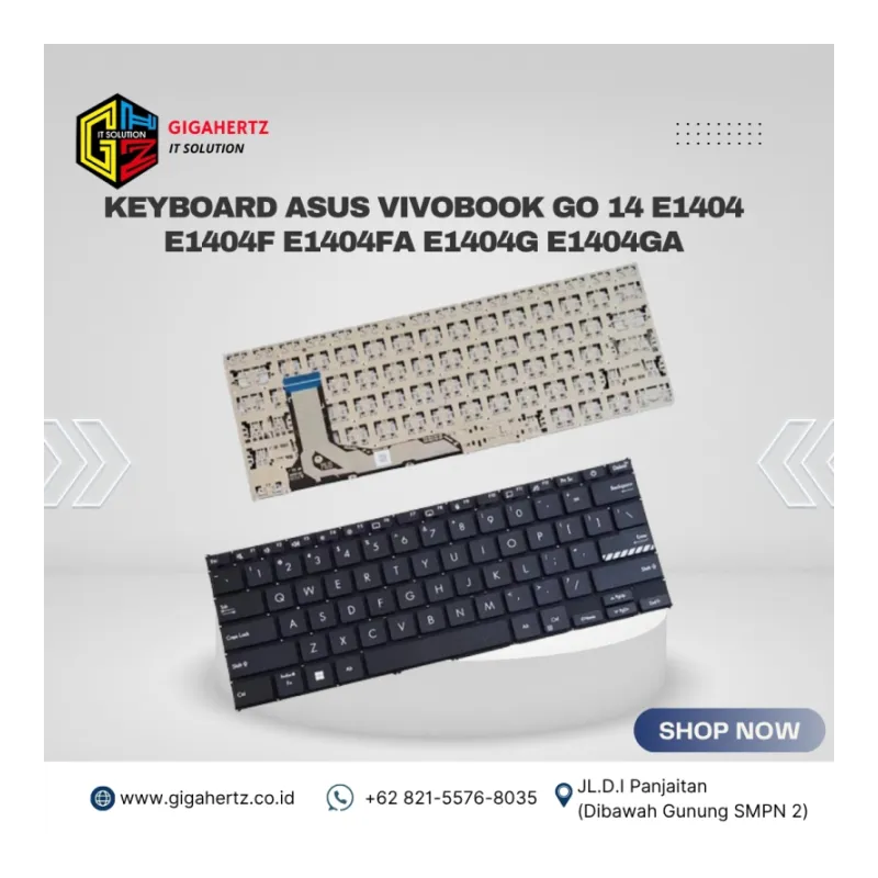 Keyboard Asus Vivobook Go 14 E1404 E1404f E1404fa E1404g E1404ga