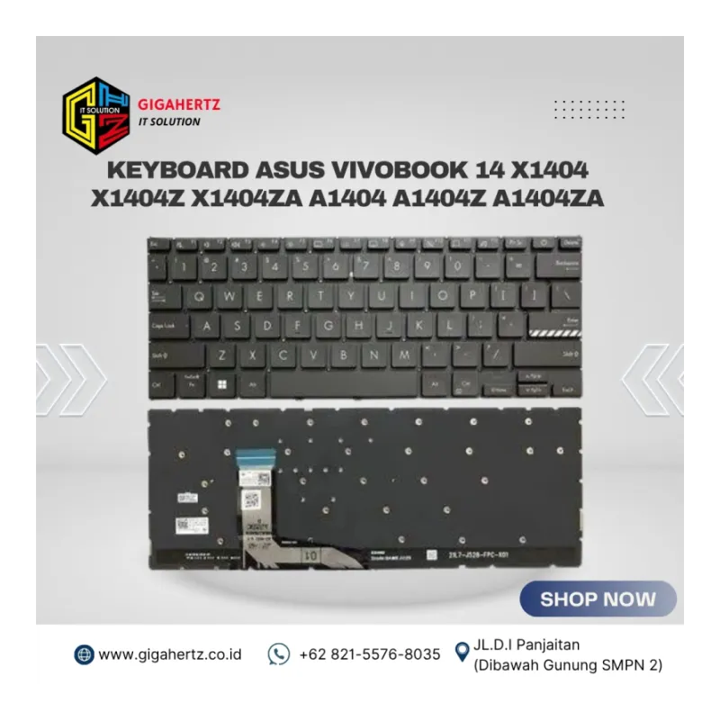 Keyboard Asus VivoBook 14 X1404 X1404Z X1404ZA A1404 A1404Z A1404ZA