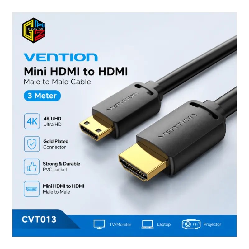 VENTION Kabel Mini HDMI to hdmi Male to male 3M