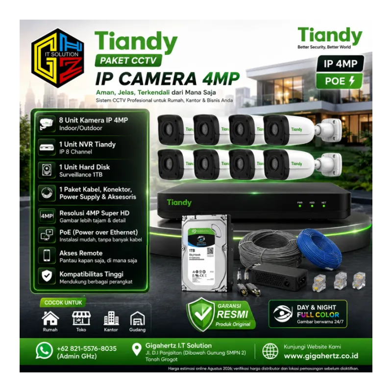 Tiandy IP 8 Kamera 4MP