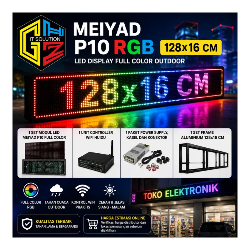 Meiyad P10 RGB 128x16 cm