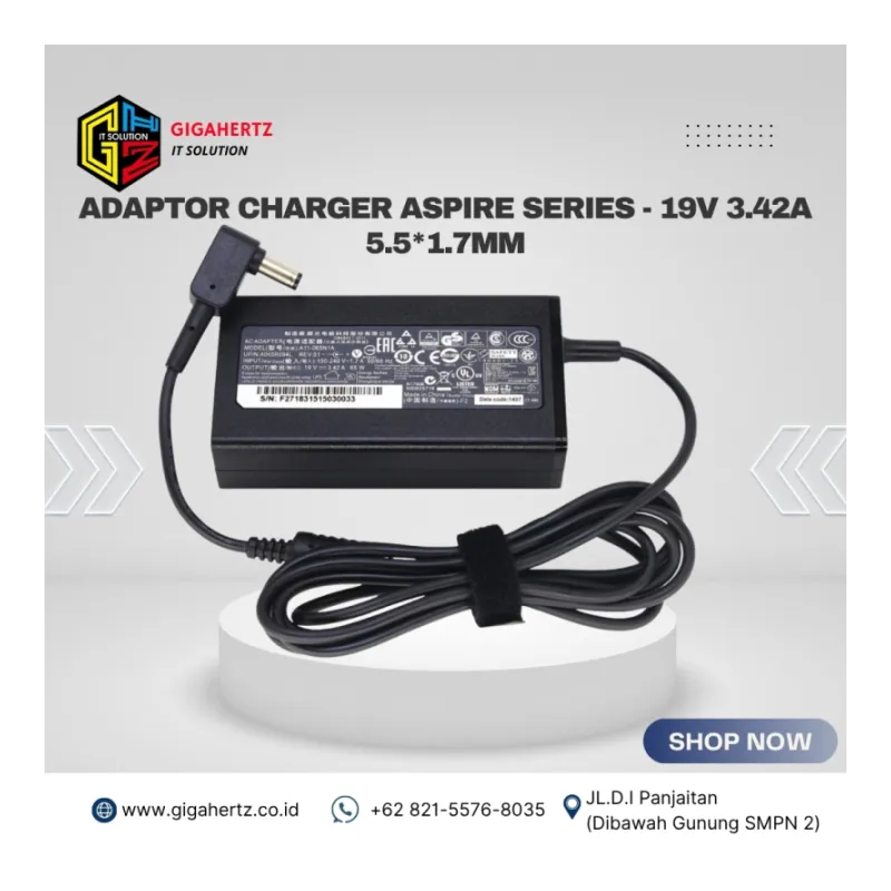 Adaptor Charger Aspire Series - 19V 3.42A 5.5*1.7mm