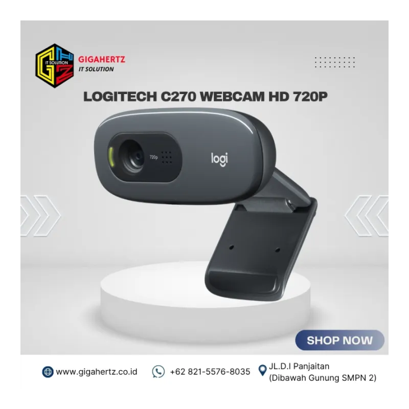 Logitech C270 Webcam HD 720p