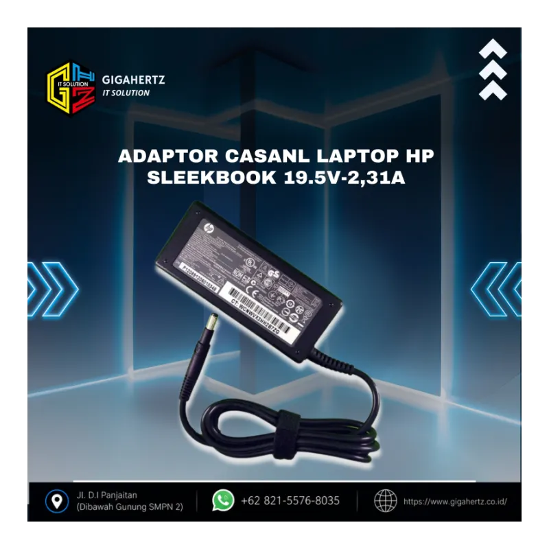 Adaptor Casanl Laptop HP Sleekbook 19.5V-2,31A