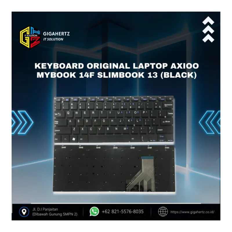 Keyboard Original Laptop Axioo Mybook 14F Slimbook 13 (Black)