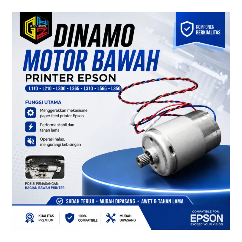 Dinamo Motor Bawah Printer Epson L110 L210 L300 L365 L310 L565 L350
