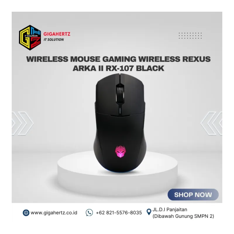 WIRELESS MOUSE GAMING WIRELESS REXUS ARKA II RX-107 BLACK