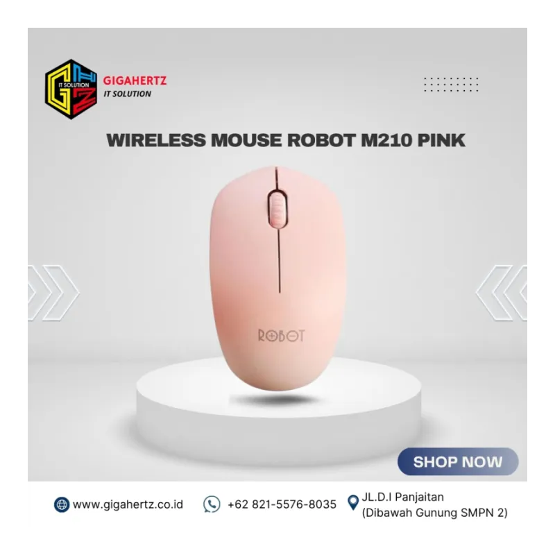 WIRELESS MOUSE ROBOT M210 PINK