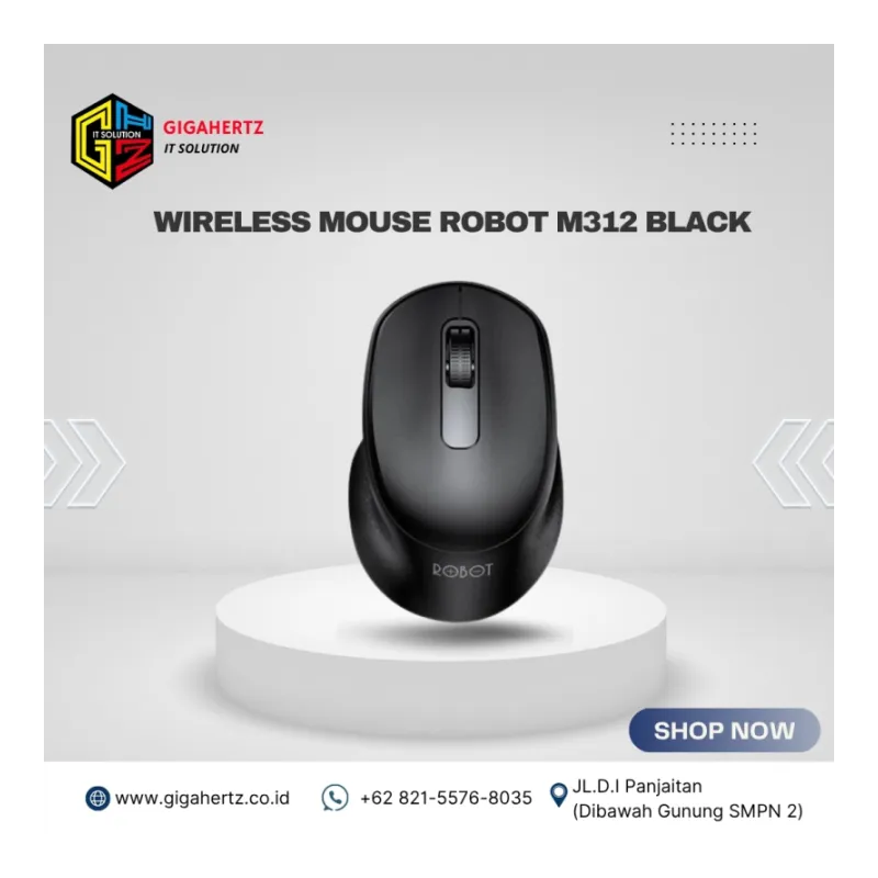 WIRELESS MOUSE ROBOT M312 BLACK