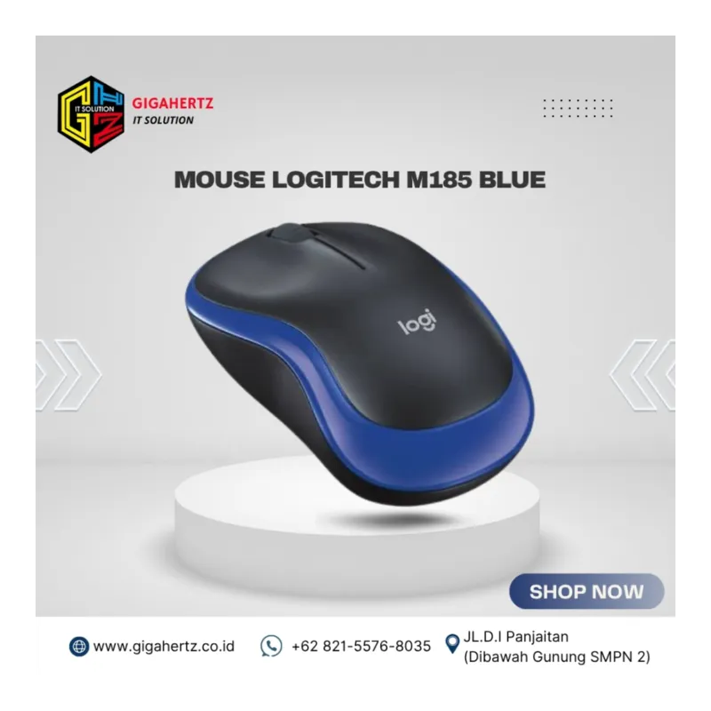 MOUSE LOGITECH M185 BLUE