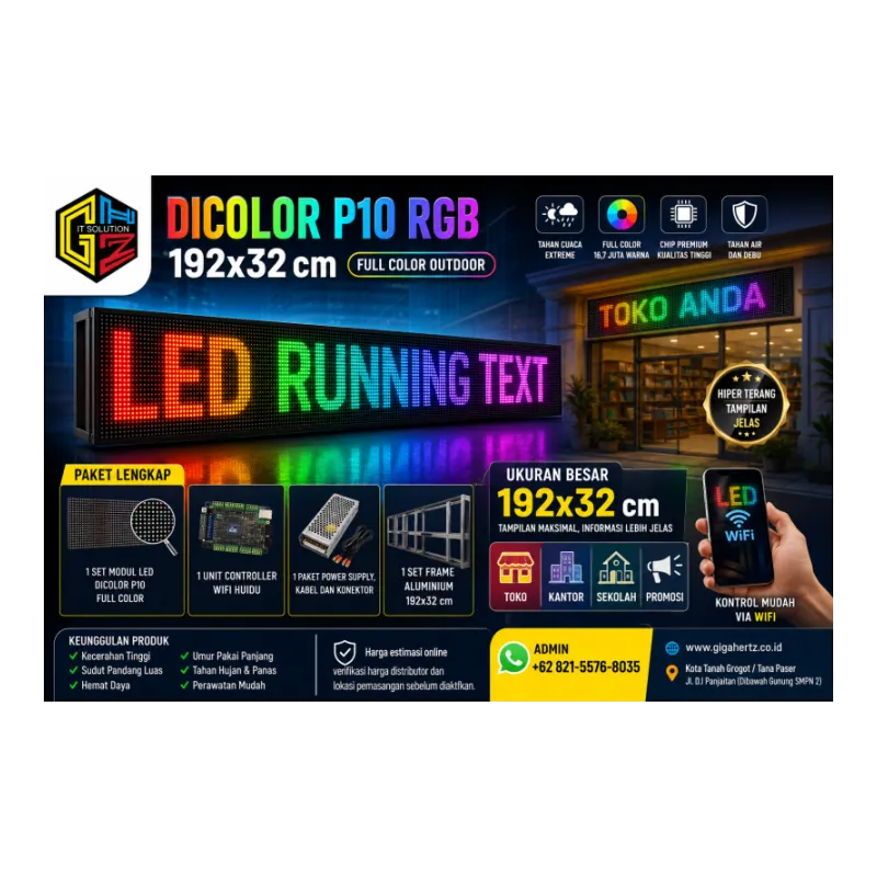 Dicolor P10 RGB 192x32 cm