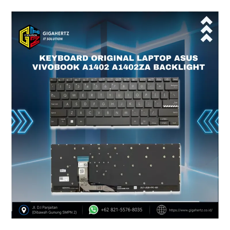 Keyboard Original Laptop Asus Vivobook A1402 A1402ZA Backlight