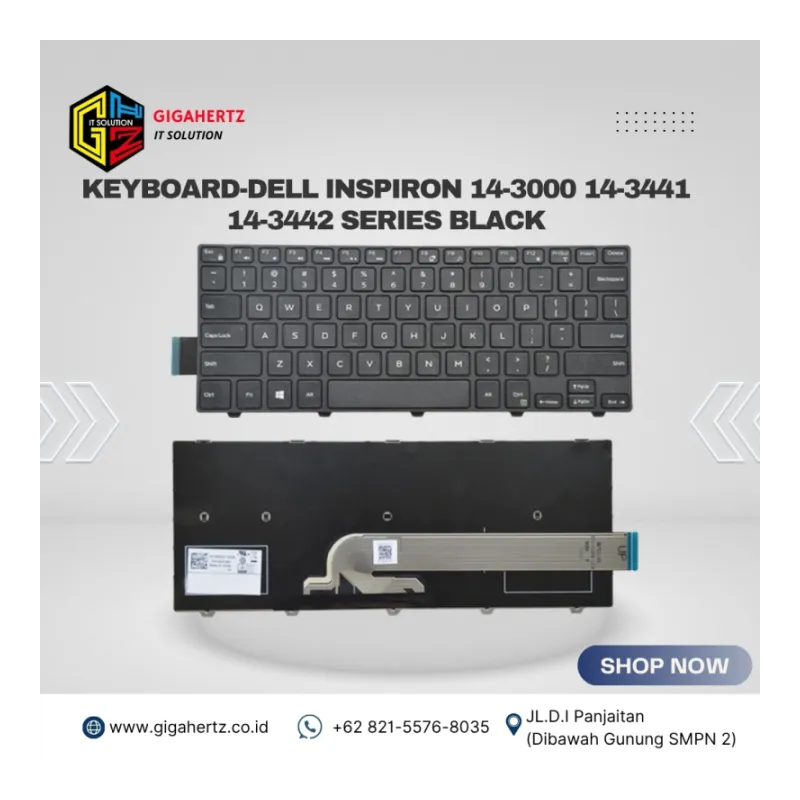Keyboard-Dell Inspiron 14-3000 14-3441 14-3442 Series Black