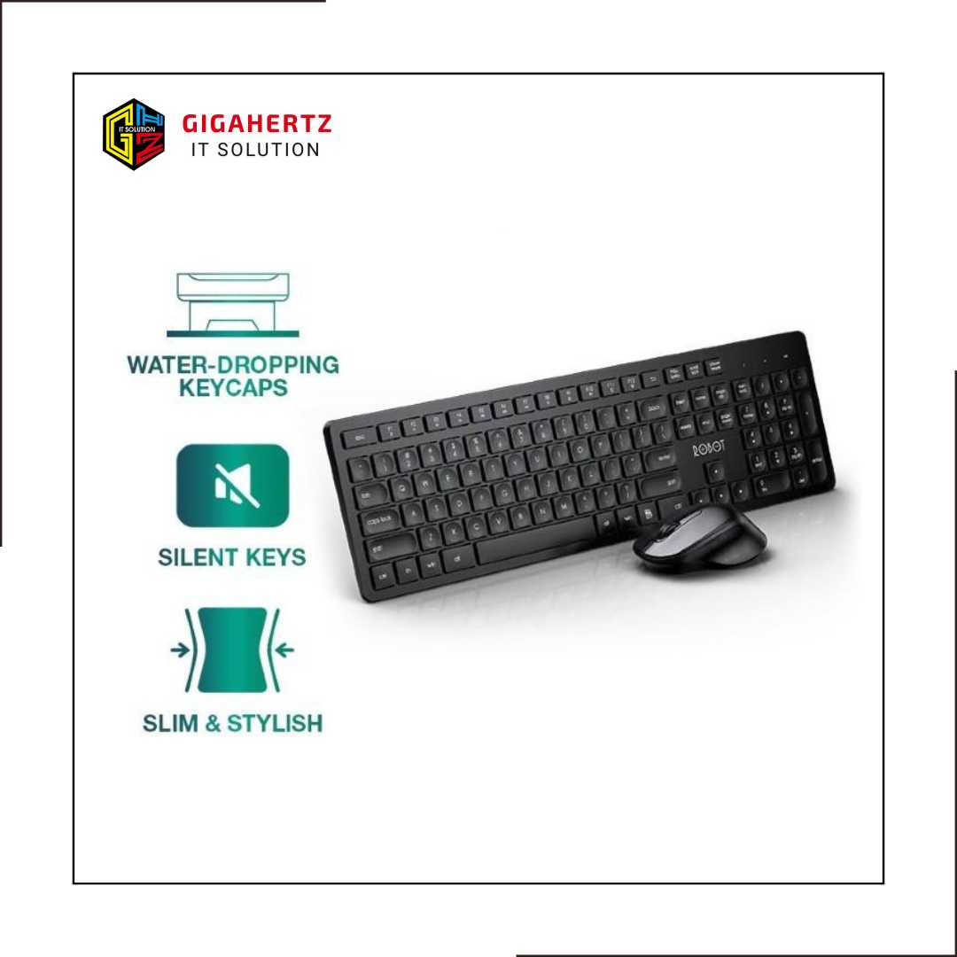ROBOT KM4000 MOUSE KEYBOARD WIRELESS COMBO SILENT KEY