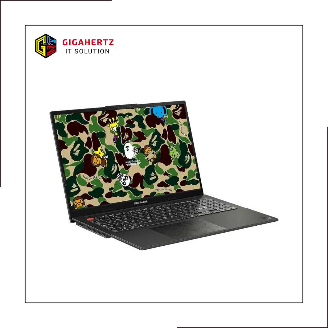 ASUS-CREATOR BAPE K5504VA-OLEDS912 INTEL CORE I9-13900H /16GB /SSD 1TB /INTEL IRISXE GRAPHIC /W11 /15,6" OLED 2,8K /INC MOUSE /OHS /SLEEVECASE - SILVER