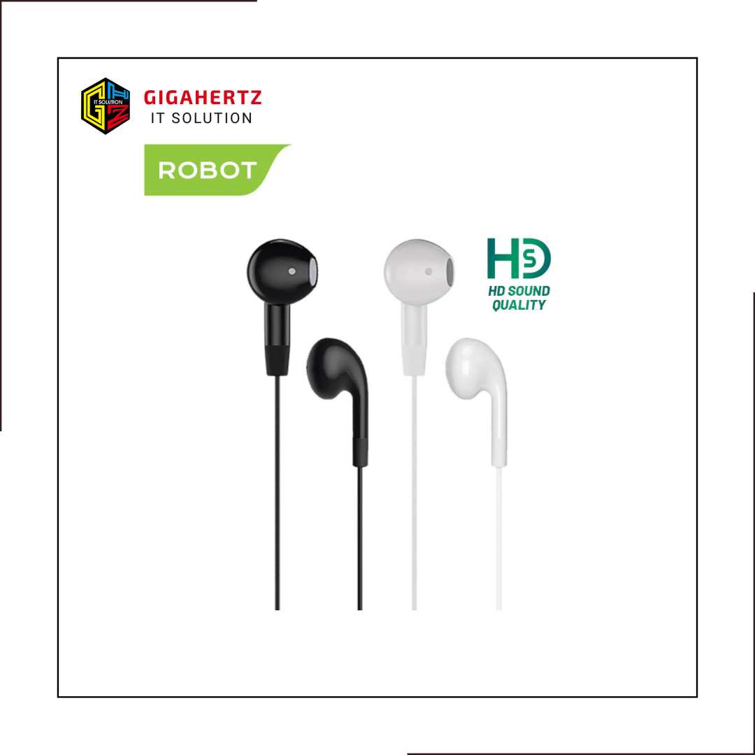 Robot Wired Headset RE50 Black