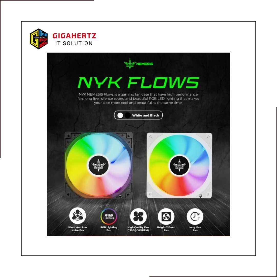FAN NYK RGB FLOWS - WHITE
