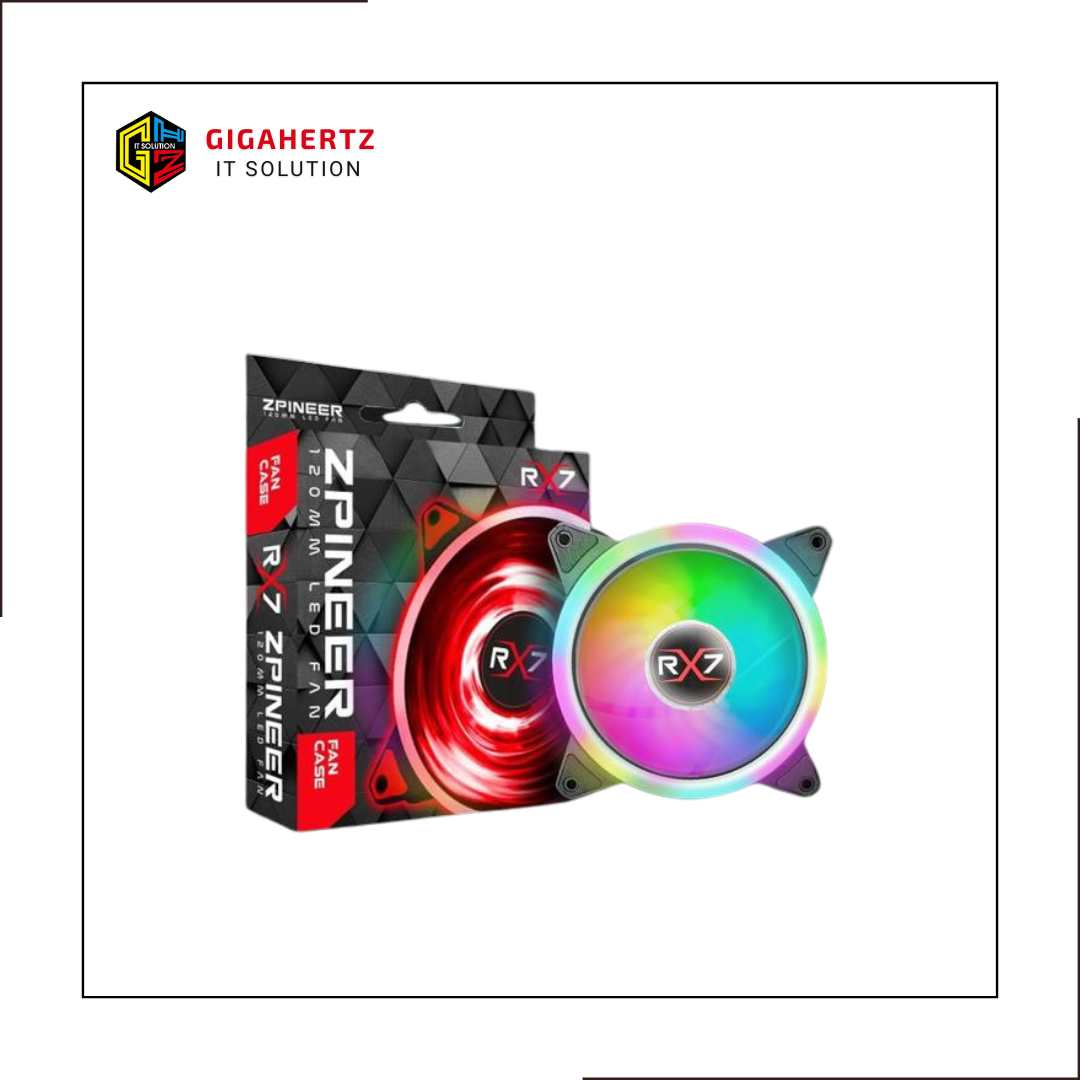 FAN RGB RX7 12CM - CYAN