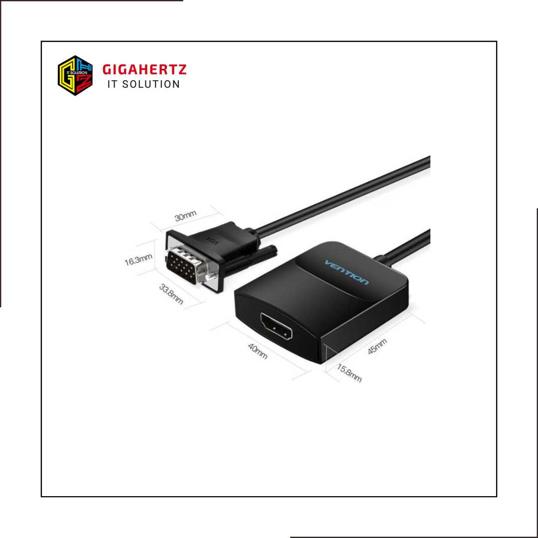 Vention ACN Adapter Converter VGA Male to HDMI Female