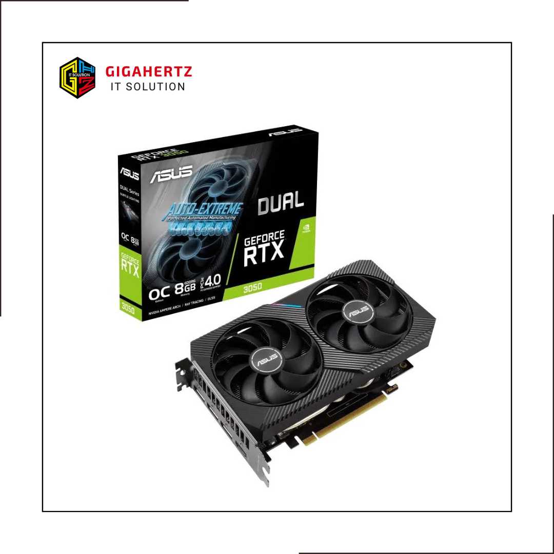 ASUS DUAL RTX3050 OC EDITION 8GB GDDR6