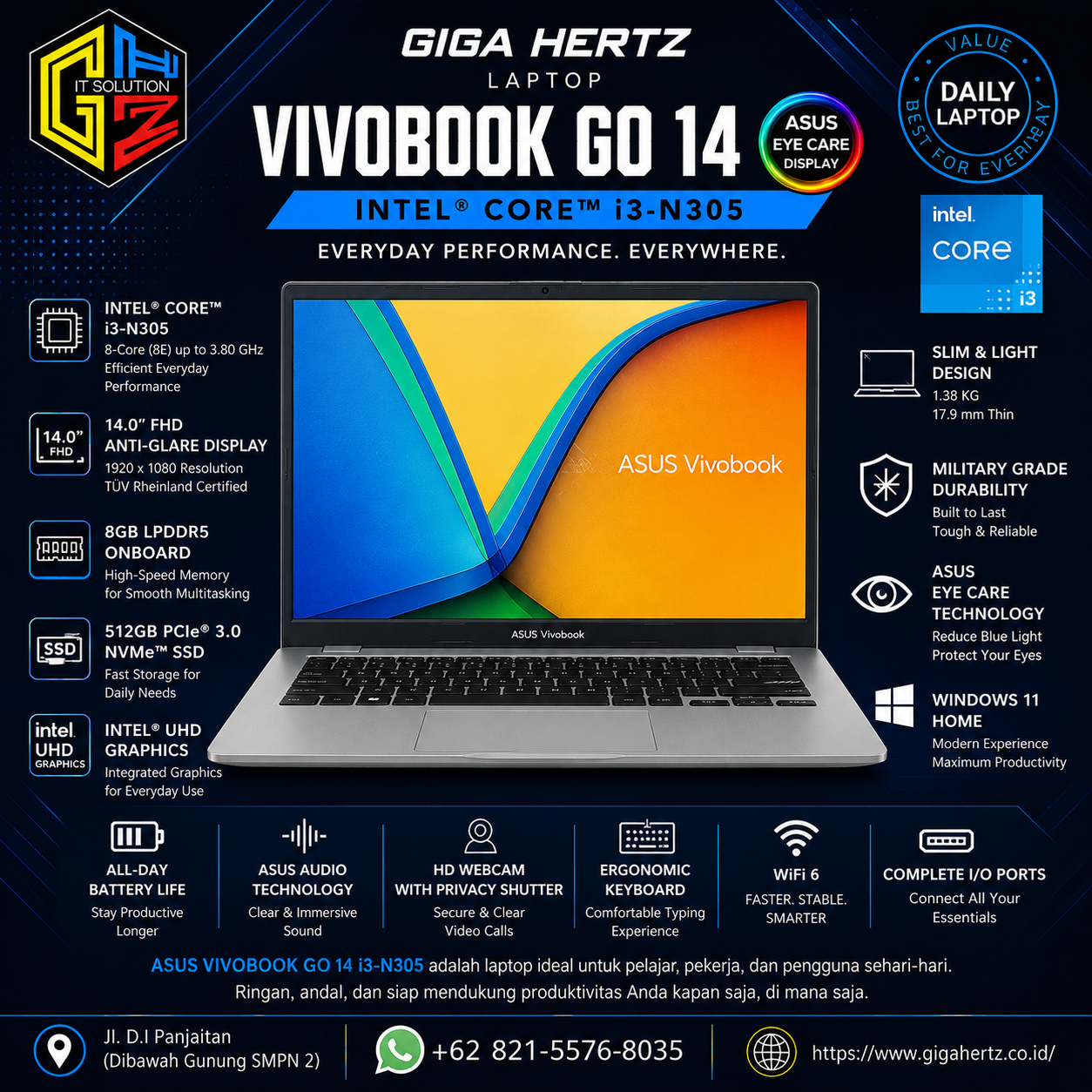 Vivobook Go 14 i3-N305
