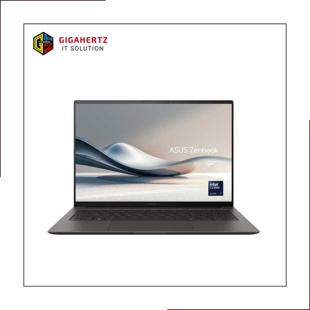 ZENBOOK S14 UX5406SA-OLEDS7311TM (Intel Core Ultra 7-258V / RAM 32GB LPDDR5X / SSD 1TB NVMe PCIe 4.0 / Intel Arc Graphics / Layar 14” 3K OLED 120Hz Touchscreen / Windows 11 + OHS 24 + M365) Warna : Zumaia Gray